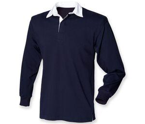 Front Row FR109 - Front Row FR109 - CHILDREN'S LSL PLAIN RUGBY SHIRT Navy/Navy
