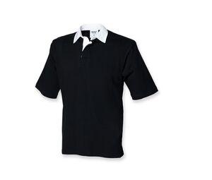 FRONT ROW FR003 - Rugby Shirt Manches Courtes Black