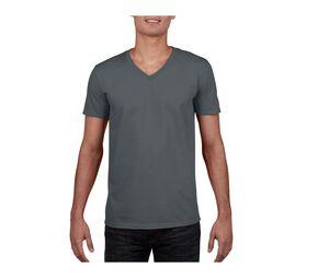 GILDAN GN646 - Adult V-Neck T-Shirt Softstyle Charcoal