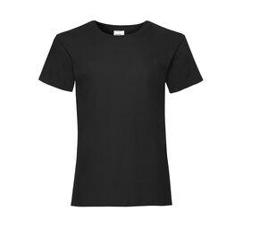 FRUIT OF THE LOOM SC229 - Girls Valueweight T Black