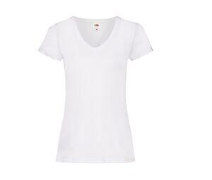 Fruit of the Loom SC601 - T-shirt Lady-Fit Value Weight scollo a V