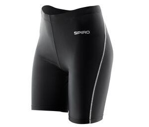 Spiro SP50F - Shorts donna Bodyfit Black