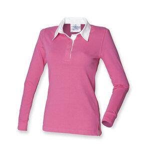 Front Row FR101 - Womens long sleeve plain rugby shirt