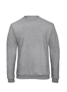 B&C ID202 - Felpa dal taglio dritto Heather Grey