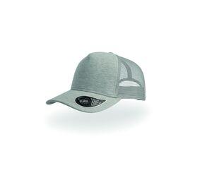 Atlantis AT083 - Cappello in stile camionista a 5 lettere in Jersey Light Grey