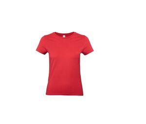 B&C BC04T - T-shirt da 190 a colori rotondi Red