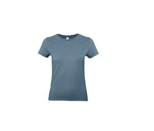 B&C BC04T - T-shirt da 190 a colori rotondi Stone Blue