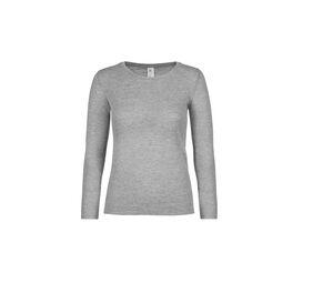 B&C BC06T - Maglietta da donna a maniche lunghe Sport Grey