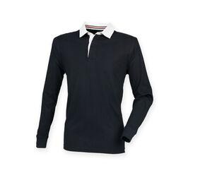 Front row FR104 - Polo di rugby a maniche lunghe Black