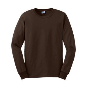Gildan GN186 - T-shirt da uomo a maniche lunghe Ultra-T Dark Chocolate