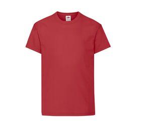 Fruit of the Loom SC1019 - T-shirt a maniche corte per bambini Red