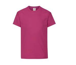 Fruit of the Loom SC1019 - T-shirt a maniche corte per bambini Fuchsia