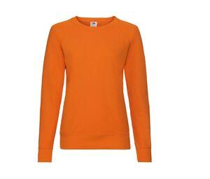 Fruit of the Loom SC361 - Felpa donna leggera maniche raglan Orange