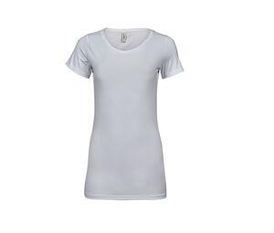 Tee Jays TJ455 - T-shirt da donna elastica e extra lunga White