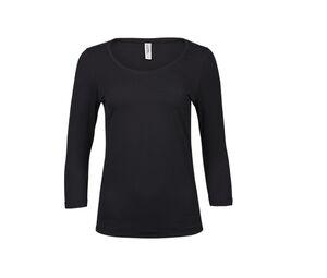 Tee Jays TJ460 - T-shirt da donna a 3/4 maniche Black