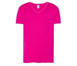 JHK JK401 - T-shirt con scollo a V 160 Fuchsia