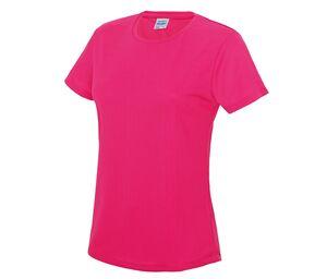 Just Cool JC005 - T-shirt della donna traspirante Neoteric ™ Hot Pink