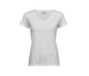 Tee Jays TJ5005 - T-shirt da donna con scollo a V White