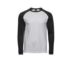 Tee Jays TJ5072 - Maglietta da baseball a maniche lunghe White / Black