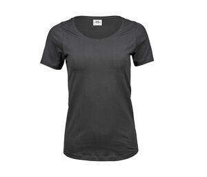 Tee Jays TJ450 - T-shirt per il collo tondo elasticizzato Dark Grey