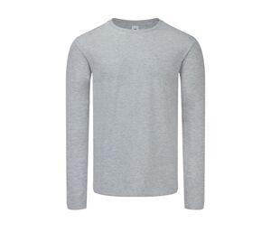 Fruit of the Loom SC153 - Maglietta a maniche lunghe Heather Grey