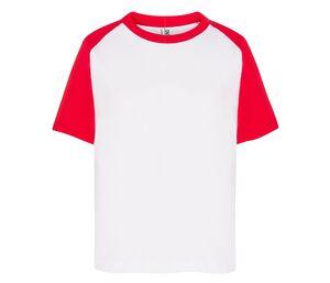 JHK JK153 - T-shirt da baseball per bambini White / Red
