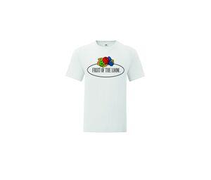 FRUIT OF THE LOOM VINTAGE SCV150 - T-shirt da uomo con logo Fruit of the Loom White