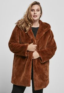 Urban Classics TB2375C - Ladies Hooded Teddy Coat