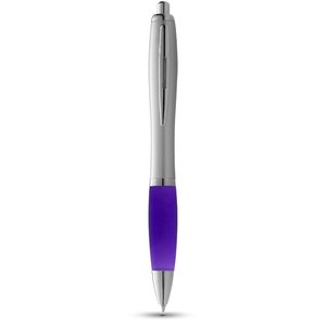 PF Concept 106355 - Penna a sfera con fusto argento e impugnatura colorata Nash Purple
