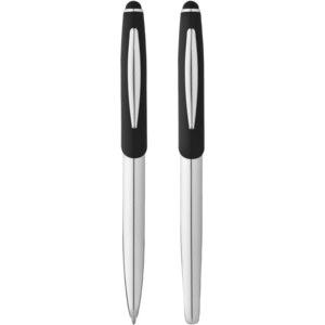 PF Concept 106670 - Set penna a sfera e penna roller con stylus Geneva Silver