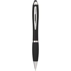 PF Concept 106903 - Penna a sfera colorata con stylus e impugnatura nera Nash Solid Black