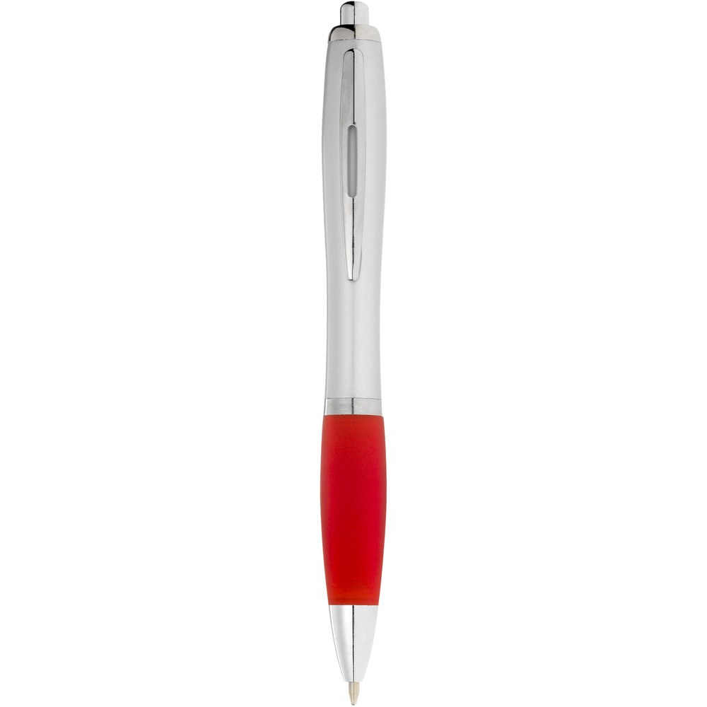 PF Concept 107077 - Penna a sfera con fusto argento e impugnatura colorata Nash