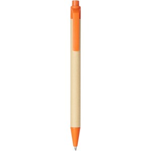 PF Concept 107384 - Penna a sfera Berk in cartone riciclato e plastica derivata dal mais Orange