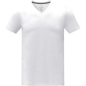 Elevate Life 38030 - T-shirt Somoto da uomo a manica corta con collo a V  White