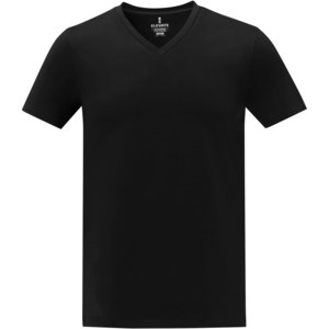 Elevate Life 38030 - T-shirt Somoto da uomo a manica corta con collo a V  Solid Black