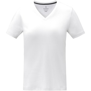 Elevate Life 38031 - T-shirt Somoto da donna a manica corta con collo a V  White