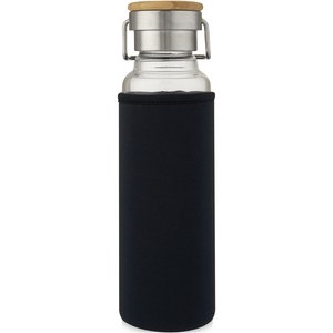 PF Concept 100696 - Bottiglia Thor da 660 ml in vetro con custodia in neoprene Solid Black