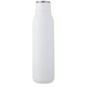 PF Concept 100672 - Bottiglia Marka da 600 ml con isolamento sottovuoto in rame e anello in metallo White