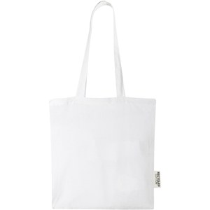 PF Concept 120695 - Tote bag in cotone riciclato GRS da 140 g/m2 Madras - 7L White
