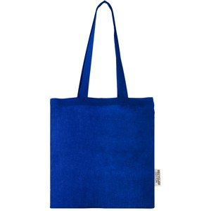 PF Concept 120695 - Tote bag in cotone riciclato GRS da 140 g/m2 Madras - 7L Royal Blue