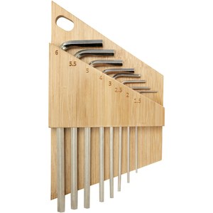 STAC 104576 - Set di attrezzi con chiave esagonale in bambù Allen Natural