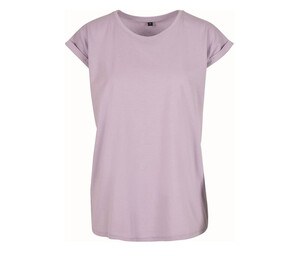 Build Your Brand BY021 - T-shirt donna con spalle estese Lilac