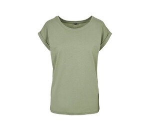 Build Your Brand BY021 - T-shirt donna con spalle estese Soft Salvia
