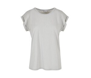 Build Your Brand BY021 - T-shirt donna con spalle estese Light Asphalt