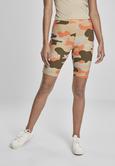 Urban Classics TB3423 - Pantaloncini da ciclismo Camo Tech Camo a vita alta da donna