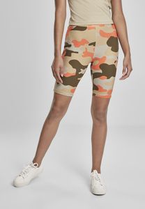 Urban Classics TB3423C - Pantaloncini da ciclismo Camo Tech Camo a vita alta da donna