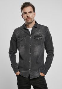 Brandit BD4020C - Camicia denim con bottoni Riley