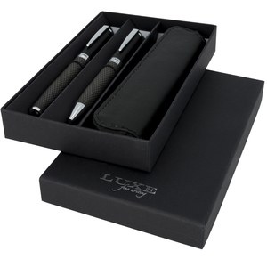 Luxe 107110 - Set regalo con coppia di penne e sacchetto Carbon