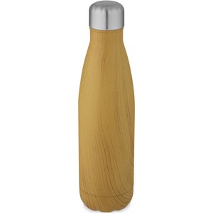 PF Concept 100683 - Bottiglia Cove da 500 ml con isolamento sottovuoto in acciaio inossidabile e motivo ornamentale in legno